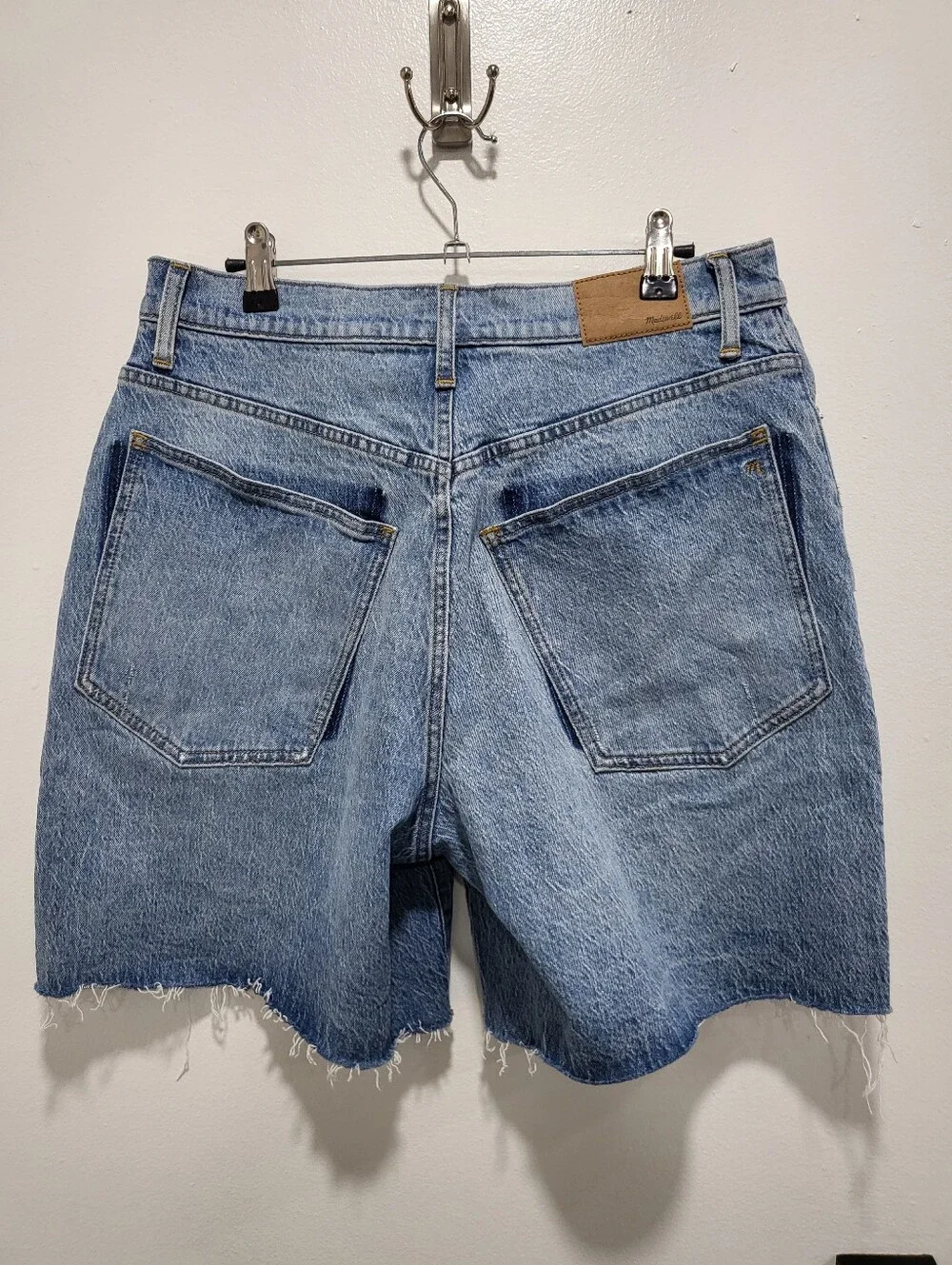 Madewell x Molly Dickson Baggy Crossover Jean Shorts - Size 30